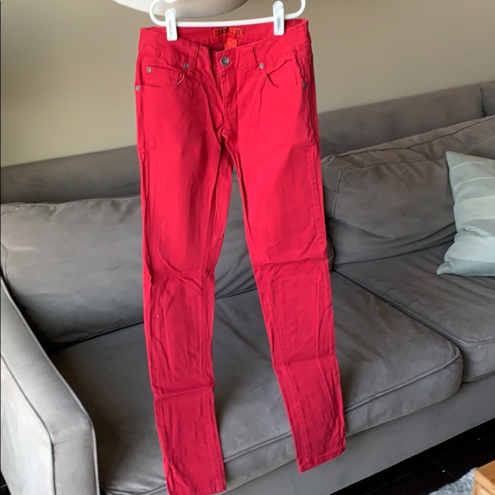 Zandi red skinny pant size 3